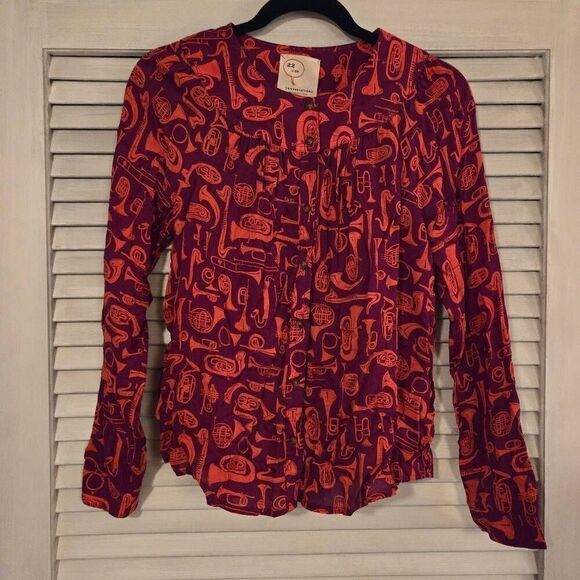 Anthropologie 22 of 52 Conversations L/S Top size 4 - Picture 1 of 7